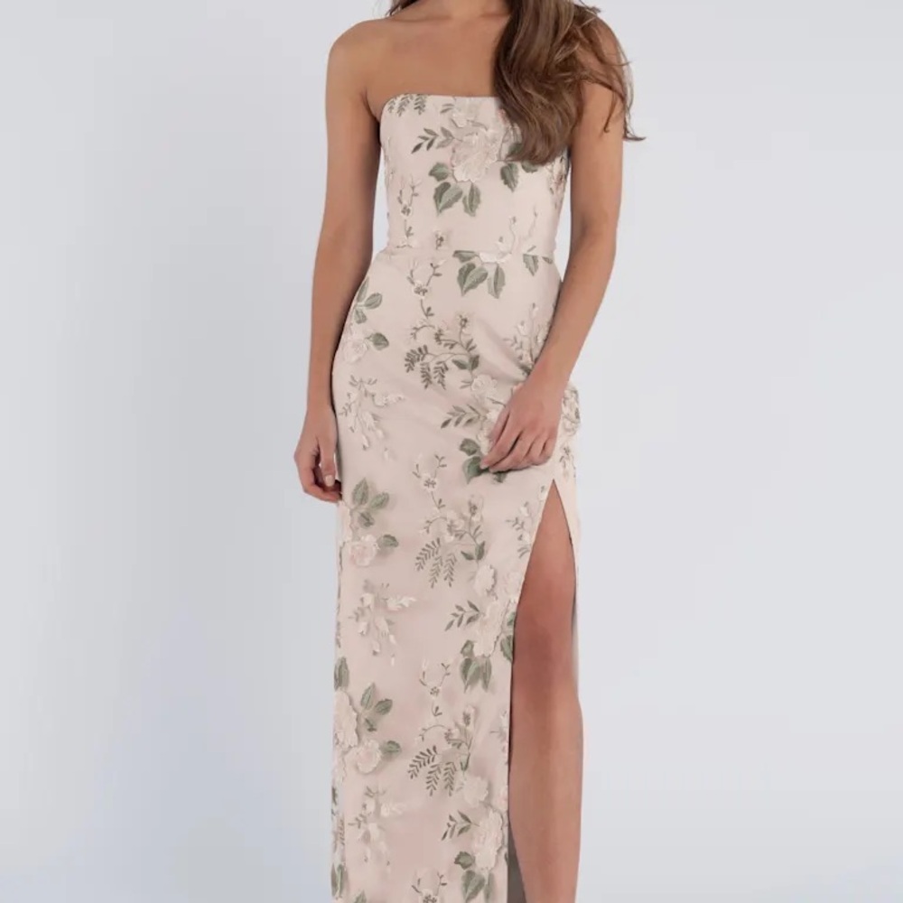 Jenny Yoo Enchanted Floral Soft Blush Mercy Dress